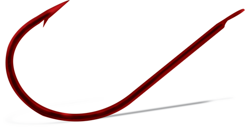 7050 President French Hook Snelled - Red