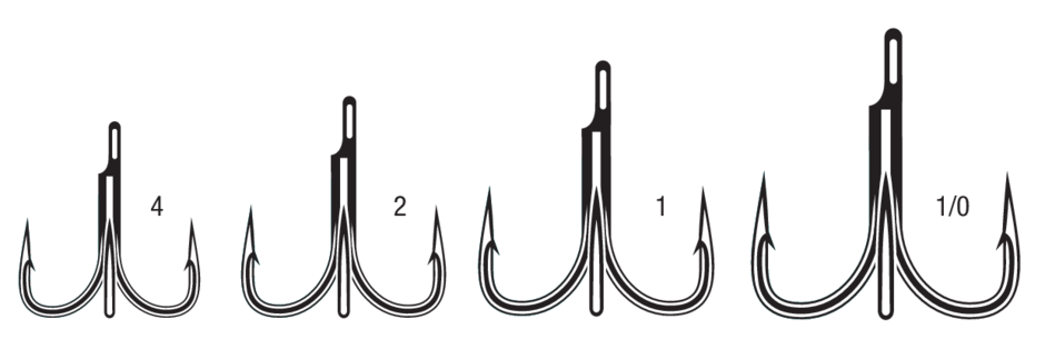 7556 Treble Hook EWG Short Shank 2X