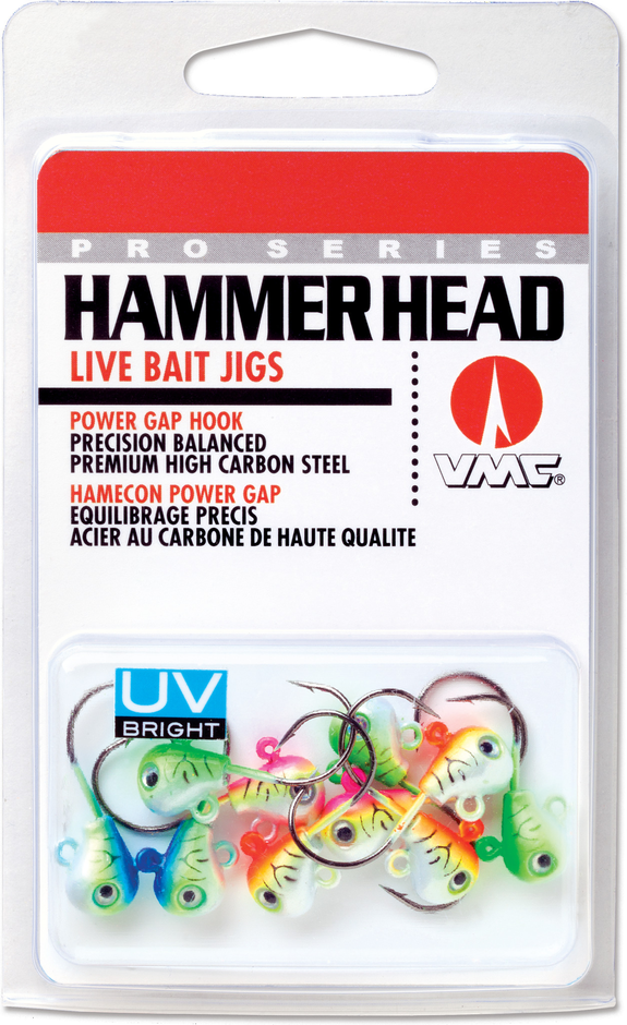 DHHJ Hammer Head Jig - 10 Assorted UV Colors