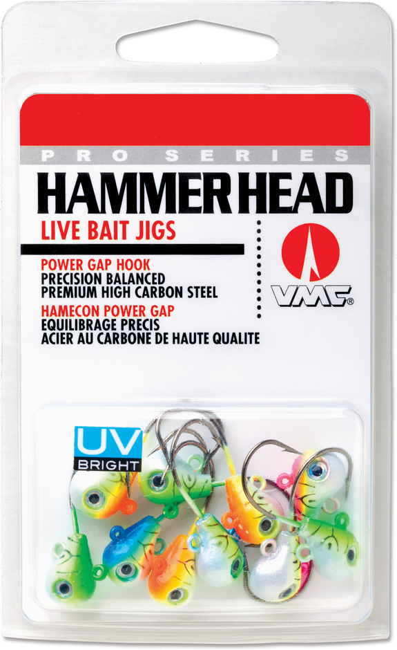 DHHJ Hammer Head Jig - 10 Assorted UV Colors