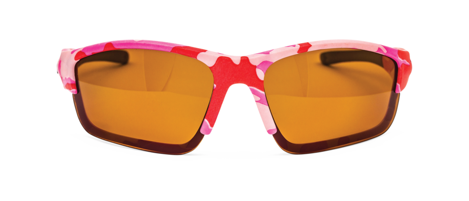 Girls Polarized Fishing Glasses - Pink Camo