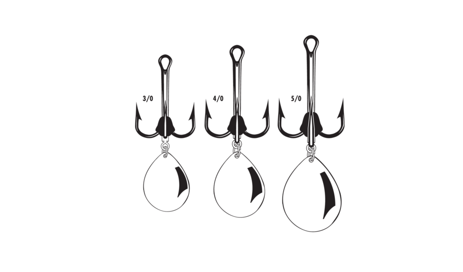 9650BD VMC Bladed Round 1X Treble Colorado
