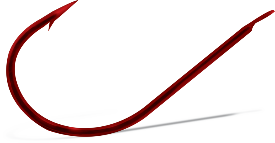 7050 President French Hook Snelled - Red