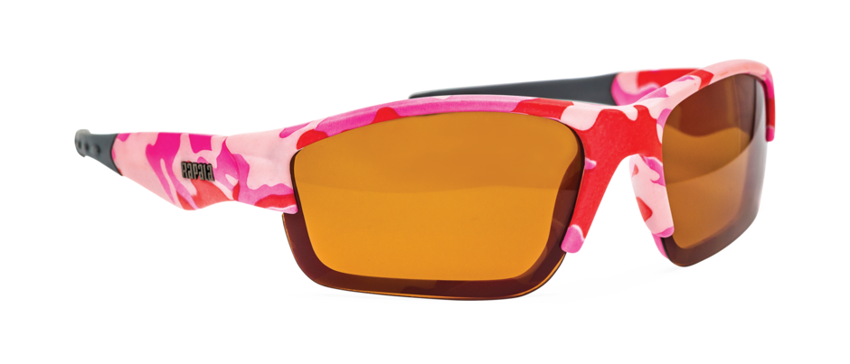 Girls Polarized Fishing Glasses - Pink Camo