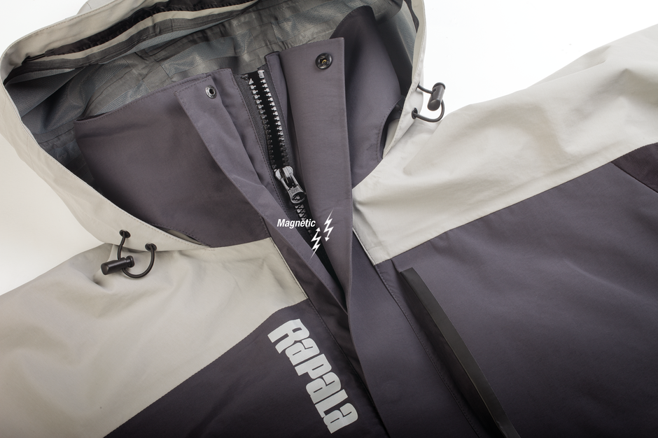 Rapala® Pro Rain Jacket Grey Black