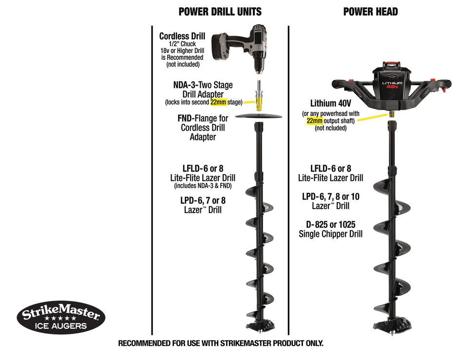 Lite-Flite Lazer™ Drill (6" & 8")