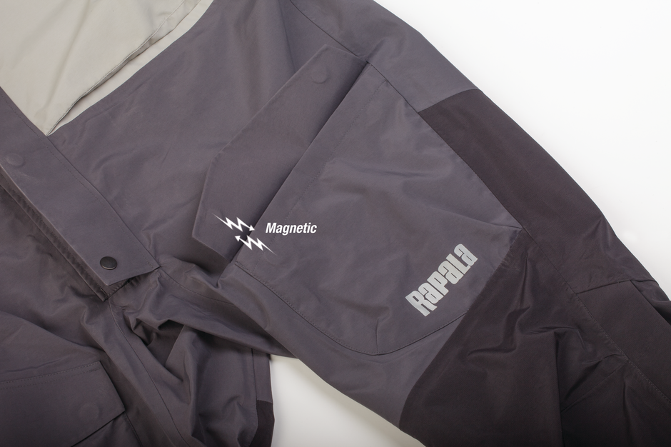 Rapala® Pro Rain Bibs Grey Black